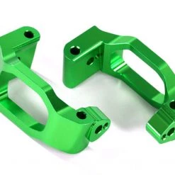 Traxxas Maxx Green 6061-T6 Aluminum Caster Blocks C-Hubs w/4x22mm Pins (4), 3x6mm BCS (4), & Retainers (4)