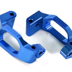Traxxas Maxx Blue 6061-T6 Aluminum Caster Blocks C-Hubs w/4x22mm Pins (4), 3x6mm BCS (4), & Retainers (4)