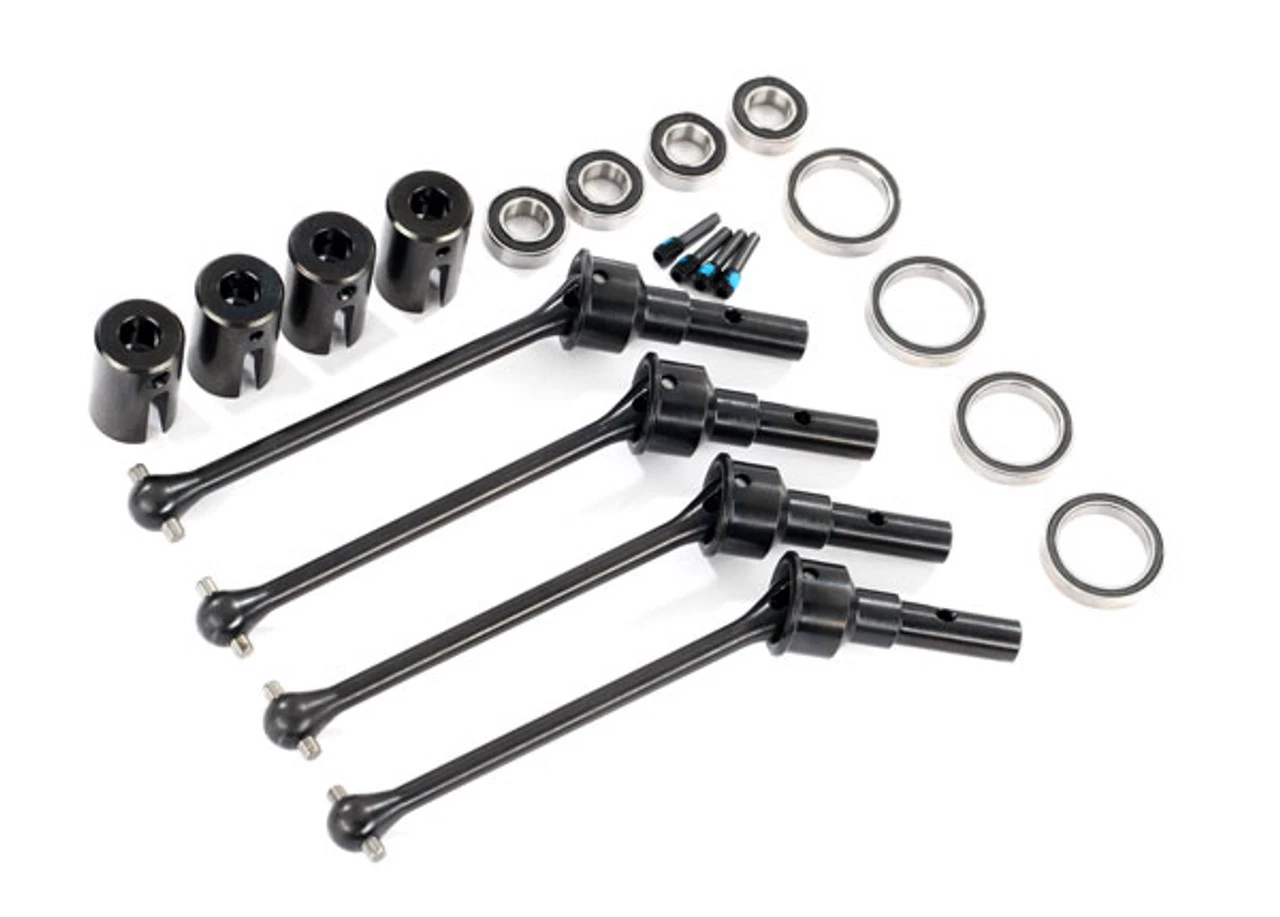 TRA8950X__83880.1602640358.jpg Traxxas Maxx Assembled Steel CV Driveshafts (4) - Requires #8654, 8654G, or 8654R and #7758, 7758G, or 7758R for Installation -Rcsuper outlet shop TRA8950X 83880.1602640358