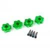 Traxxas Maxx Green Aluminum Hex Wheel Hubs (4) & 4x13mm Screw Pins (4) -Rcsuper outlet shop TRA8956G 48833.1602640359