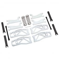 Traxxas Maxx 4S White WideMaxx Suspension Kit - Includes Front & Rear Suspension Arms, Front Toe Links, Rear Shock Springs