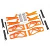 Traxxas Maxx 4S Orange WideMaxx Suspension Kit - Includes Front & Rear Suspension Arms, Front Toe Links, Rear Shock Springs