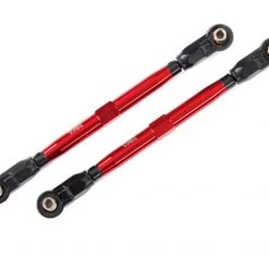 Traxxas Maxx TUBES Red 6061-T6 Aluminum Toe Links for use with #8995 WideMaxx Suspension Kit