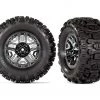 Traxxas Hoss 4x4 Sledgehammer Tires on Black Chrome 2.8 Wheels (2) w/12mm Hex 1 Traxxas Hoss 4x4 Sledgehammer Tires on Black Chrome 2.8 Wheels (2) w/12mm Hex -Rcsuper outlet shop TRA9072 84758.1606107542