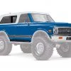 Traxxas TRX-4 1972 Chevy Blazer Complete Blue Body with Grille, Side Mirrors, Door Handles, Windshield Wipers, Bumpers, Decals -Rcsuper outlet shop TRA9111X 23702.1606107544