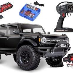 Traxxas TRX-4 2021 Ford Bronco 4WD RTR Crawler Trail Truck w/3s LiPo COMBO W/FREE WINCH KIT #8855 Shadow Black