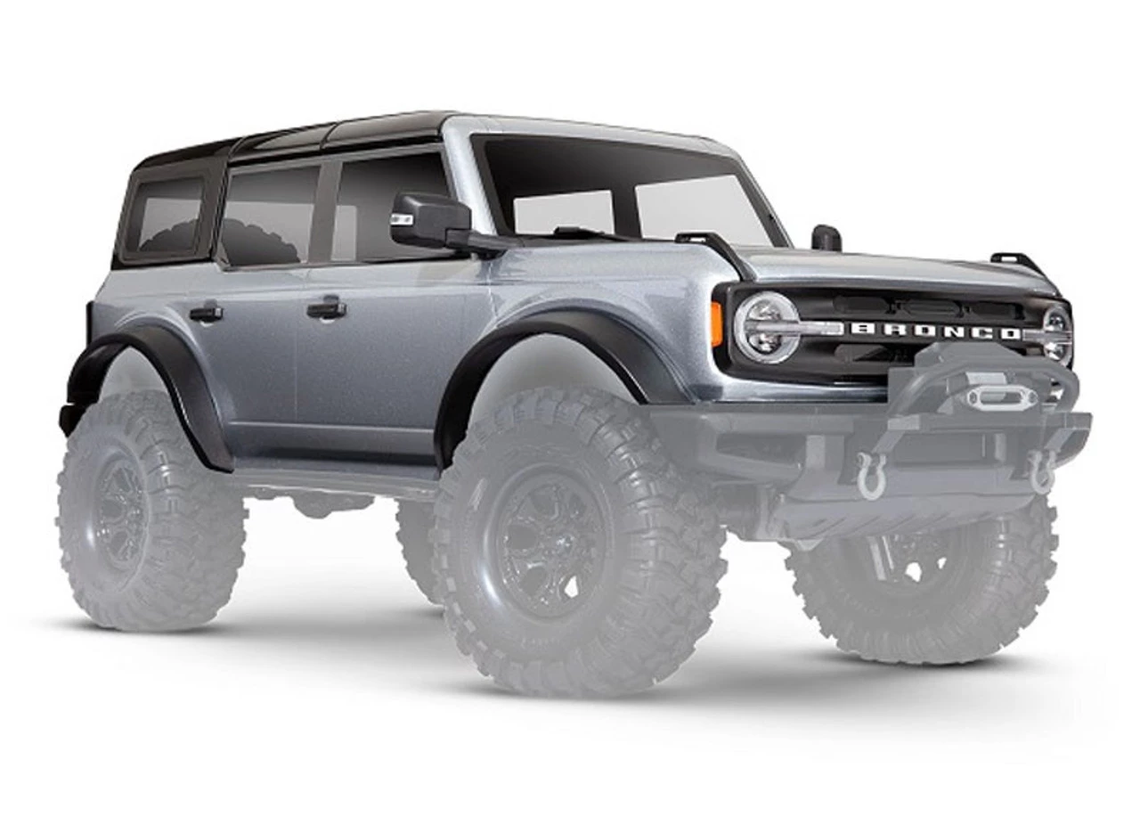TRA9211G__83821.1649783534.jpg Traxxas TRX-4 2021 Ford Bronco (Iconic Silver) Body Complete -Rcsuper outlet shop TRA9211G 83821.1649783534