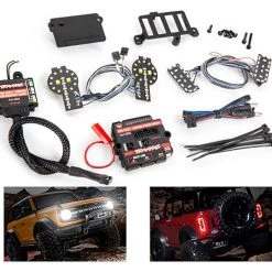 Traxxas 2021 TRX-4 Ford Bronco Pro Scale Complete LED Light Set - Power Module, Headlights, Tail lights, & Distribution block -Rcsuper outlet shop TRA9290 93964.1647461875