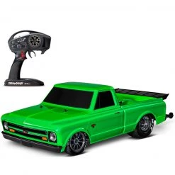 Traxxas Drag Slash 1/10 2WD Brushless 1967 Chevy C10 Drag Racing Truck Blue