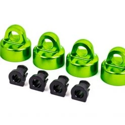 Traxxas Aluminum (Green-Anodized) GTX Shock Caps/Spacers: Sledge