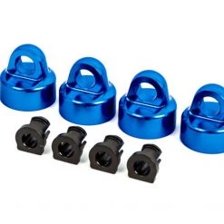 Traxxas Aluminum (Blue-Anodized) GTX Shock Caps/Spacers: Sledge