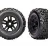 Traxxas Sledgehammer Tires assembled, 3.8' Black Wheels with Foam Inserts