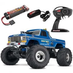 Traxxas BIGFOOT Classic 2WD RTR RC Truck w/Battery & Quick Charger Bluex