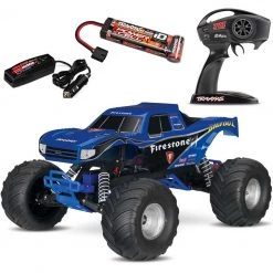 Traxxas BIGFOOT Modern 2WD RTR RC Truck w/Battery & Quick Charger Red White & Blue
