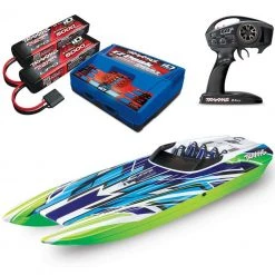 Traxxas DCB M41 40-Inch Brushless 50+MPH RC Boat COMBO w/6S & Dual Charger Purple