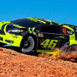 Traxxas Ford Fiesta ST Rally VR46 Edition 1/10 4WD Brushed RTR -Rcsuper outlet shop tra76064 4 3 36988.1589338285